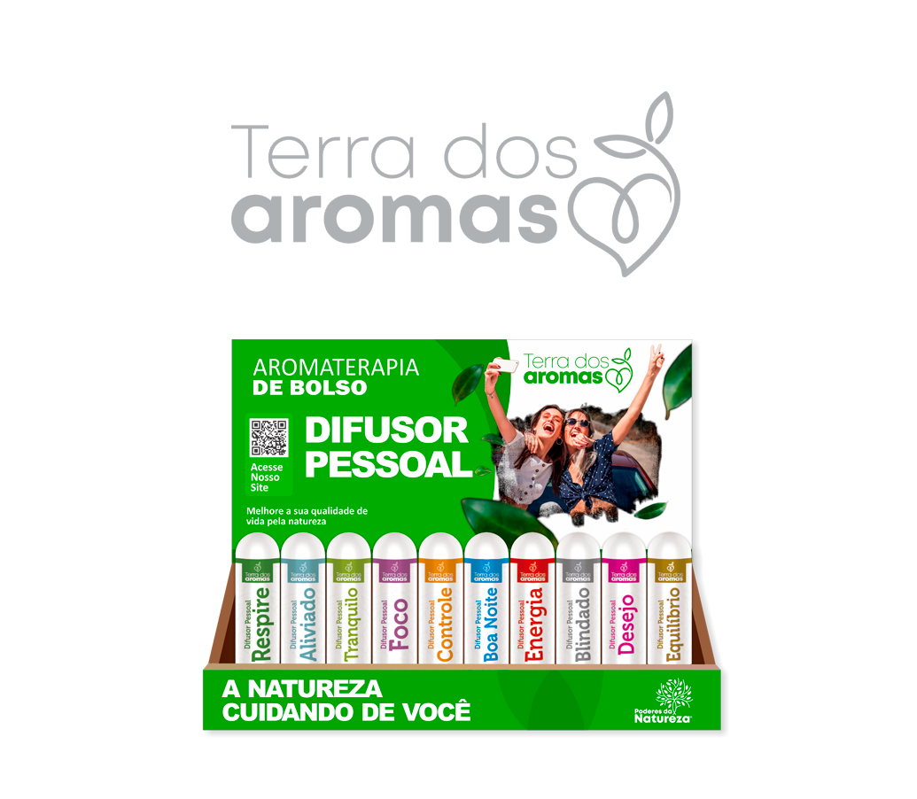 Difusores / Inaladores Pessoal Terra dos Aromas