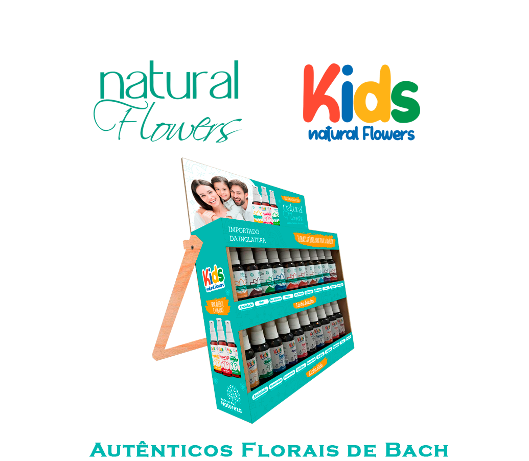 KIT Florais de Bach Natural Flowers Adulto e KIDS